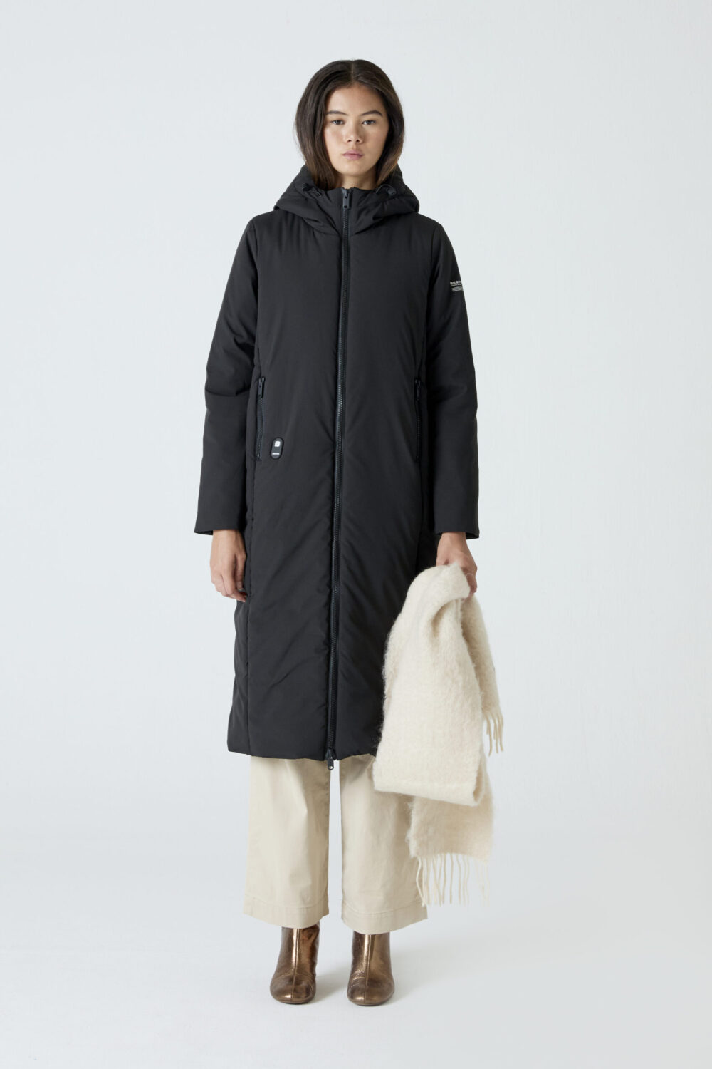 Coat HEAT/28 | Coal Black
